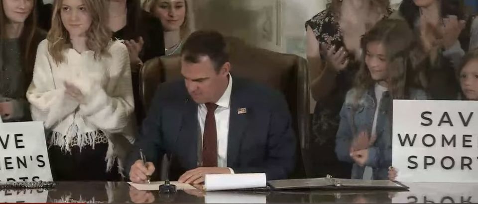 Gov. Kevin Stitt Signs "Save Women's Sports Act"