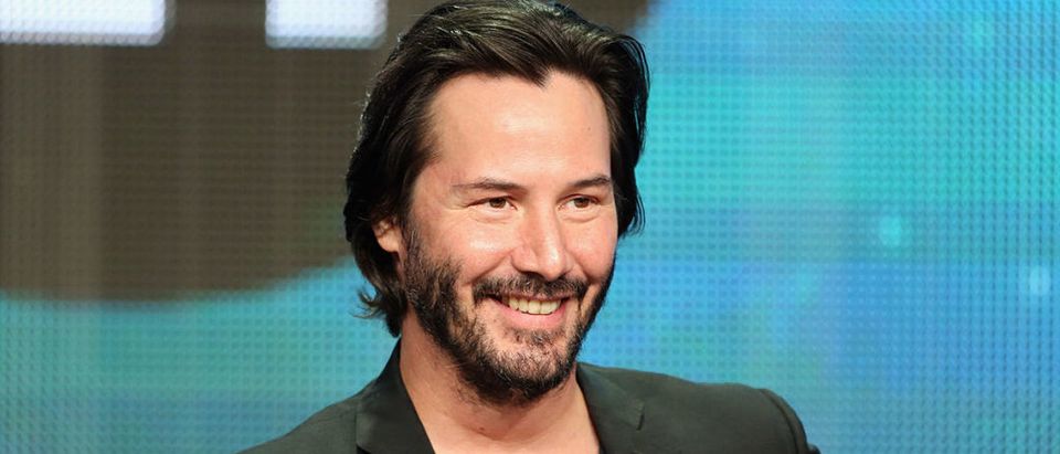 BEVERLY HILLS, CA - AUGUST 06: Host/producer Keanu Reeves speaks onstage during the "Side by Side" panel at the PBS portion of the 2013 Summer Television Critics Association tour at the Beverly Hilton Hotel on August 6, 2013 in Beverly Hills, California. (Photo by Frederick M. Brown/Getty Images)