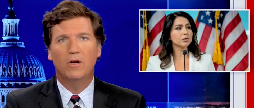 Tucker Carlson defends Tulsi Gabbard against attacks about Russian propaganda [Fox News Screenshot]