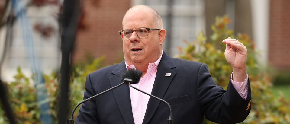 Maryland Gov. Larry Hogan Holds His Daily Press Conference On State's COVID-19 Response