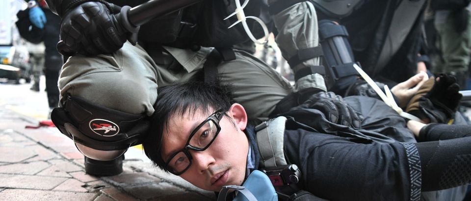TOPSHOT-HONG KONG-CHINA-POLITICS-UNREST-CRIME
