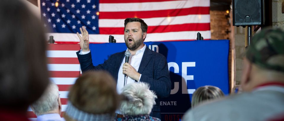 GOP Senate Candidate JD Vance Campaigns In Ohio Ahead Of Primary