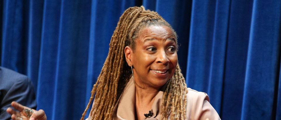 UCLA Law Professor Kimberle W. Crenshaw speaks onstage during a Q&A following The Paley Center For Media's presentation of 'OJ: The Trial Of The Century Twenty Years Later' at The Paley Center for Media on June 12, 2014 in Beverly Hills, California. (Photo by Imeh Akpanudosen/Getty Images)