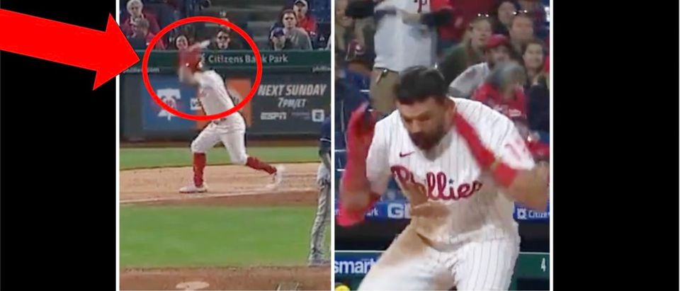 Watch: Phillies' Schwarber goes nuclear after questionable strike