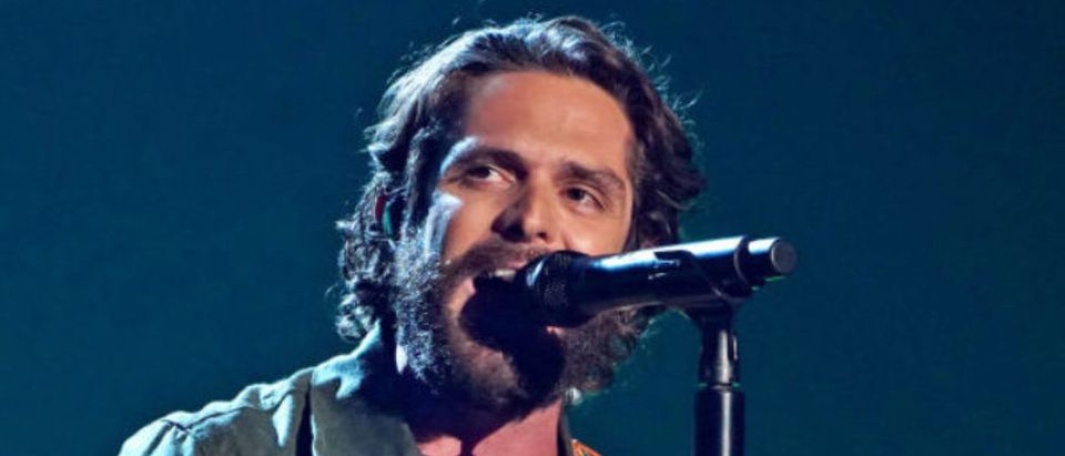NASHVILLE, TENNESSEE - JUNE 09: Thomas Rhett performs onstage for the 2021 CMT Music Awards at Bridgestone Arena on June 09, 2021 in Nashville, Tennessee. (Photo by Erika Goldring/Getty Images for CMT)