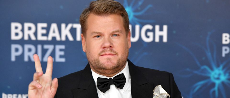 MOUNTAIN VIEW, CALIFORNIA - NOVEMBER 03: James Corden attends the 2020 Breakthrough Prize Red Carpet at NASA Ames Research Center on November 03, 2019 in Mountain View, California. (Photo by Ian Tuttle/Getty Images for Breakthrough Prize )