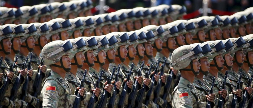 Soldiers of China's People's Liberation Army (PLA) march during the military parade marking the 70th anniversary of the end of World War Two, in Beijing, China, September 3, 2015. (REUTERS/Damir Sagolj)
