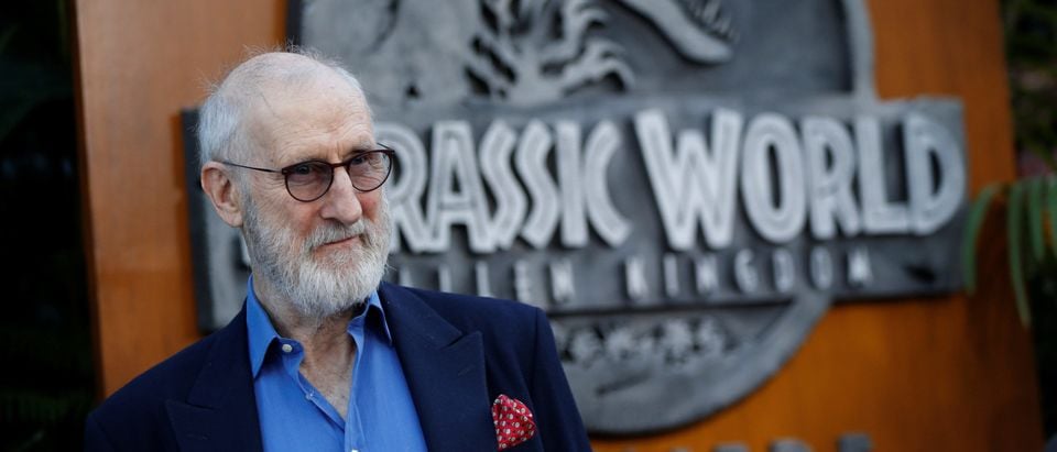 Cast member James Cromwell poses at the premiere of the movie "Jurassic World: Fallen Kingdom" at Walt Disney Concert Hall in Los Angeles