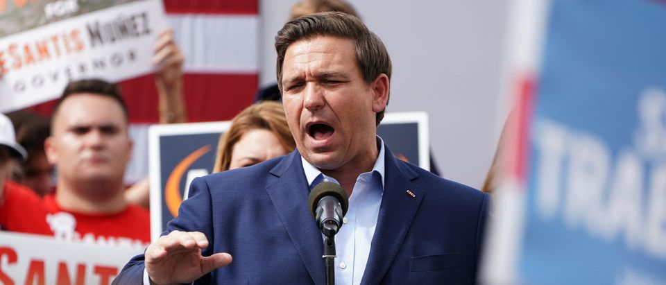Republican candidate for Governor Ron DeSantis holds a rally in Orlando