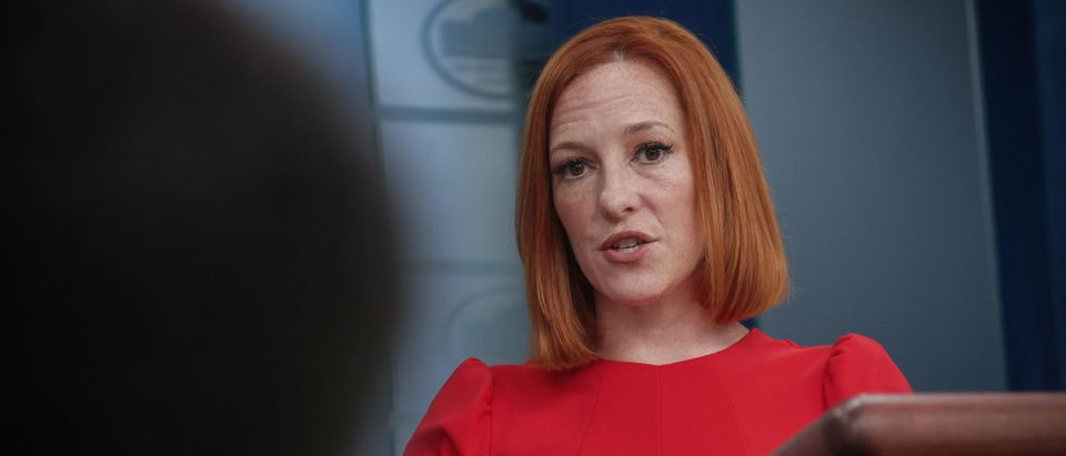 Press Secretary Jen Psaki holds the daily press briefing at the White House in Washington, U.S., May 4, 2022. REUTERS/Evelyn Hockstein