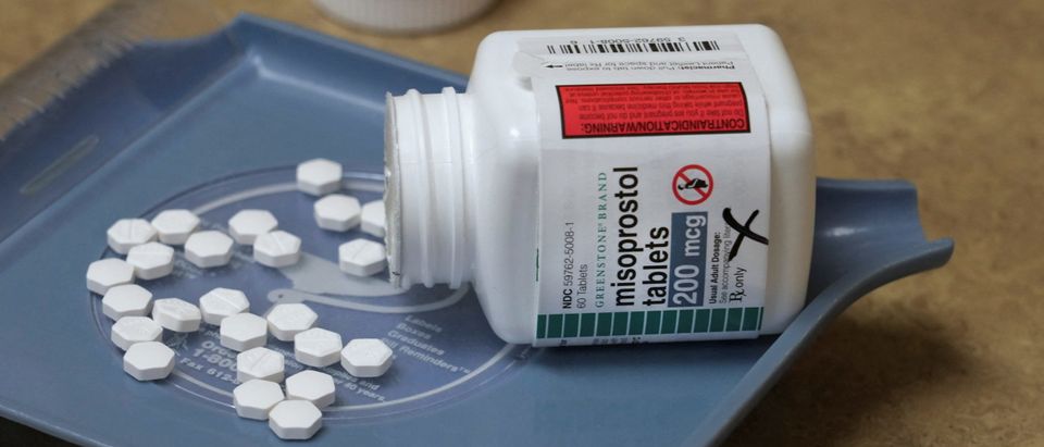 Pills of Misoprostol, used to terminate early pregnancies, are displayed in a pharmacy in Provo