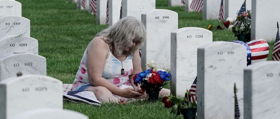 Memorial day at Arlington Cemetery