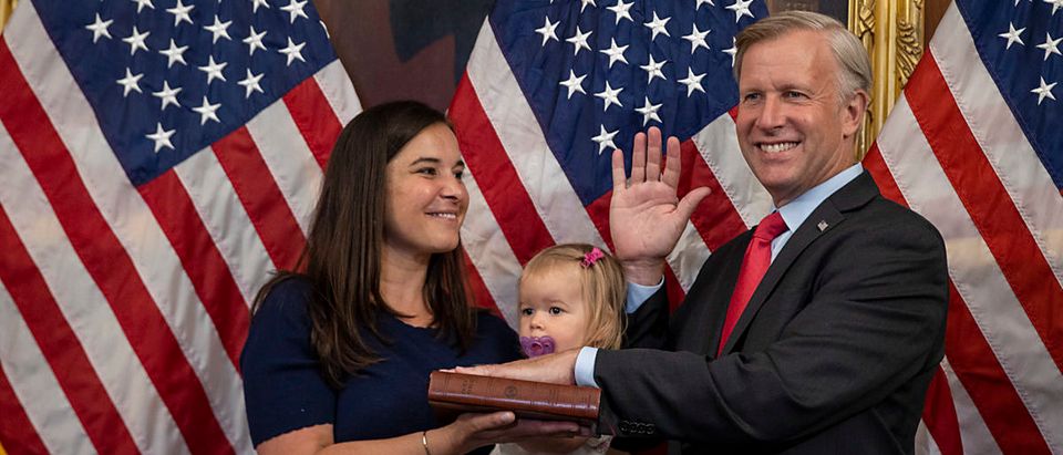 Speaker Pelosi Holds Ceremonial Swearing-In Ceremony For Congressman-Elect Chris Jacobs