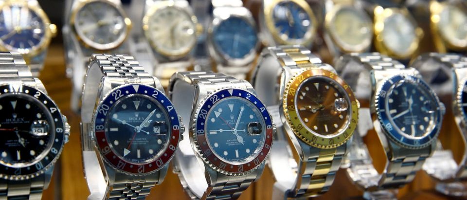 Used watches of Swiss manufacturer Rolex are seen in Zurich
