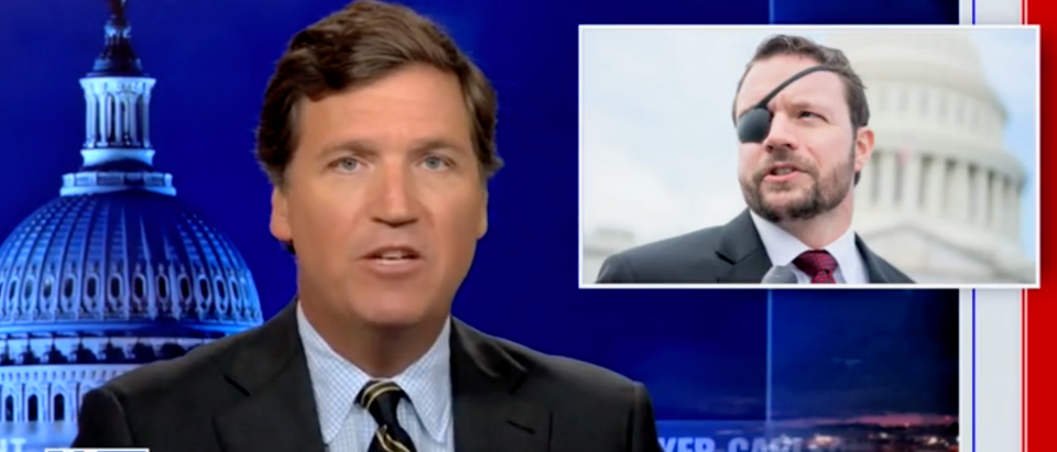 Tucker Carlson rips R-Tx. Rep. Dan Crenshaw as 'eyepatch McCain' [Screenshot Fox News]