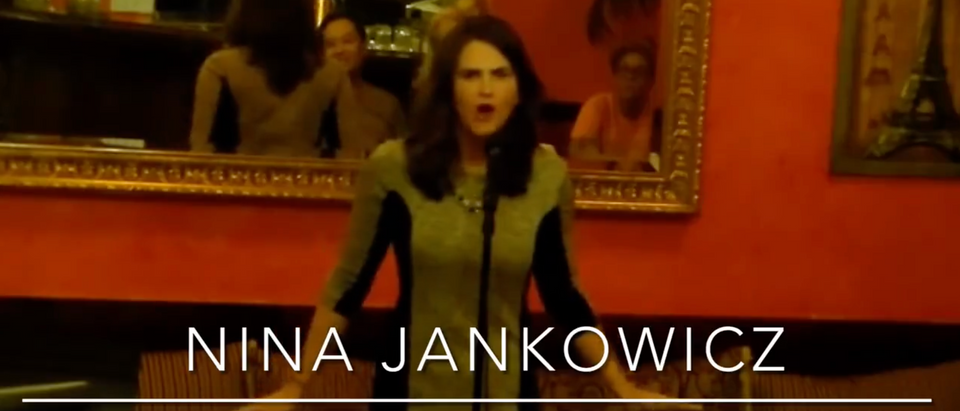 Nina Jankowicz, who was tapped to head the Disinformation Governance Board, sings [Twitter Screenshot Sonja]