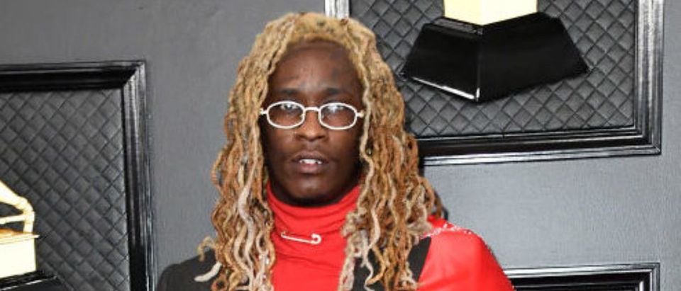 LOS ANGELES, CALIFORNIA - JANUARY 26: Young Thug attends the 62nd Annual GRAMMY Awards at STAPLES Center on January 26, 2020 in Los Angeles, California. (Photo by Frazer Harrison/Getty Images for The Recording Academy)