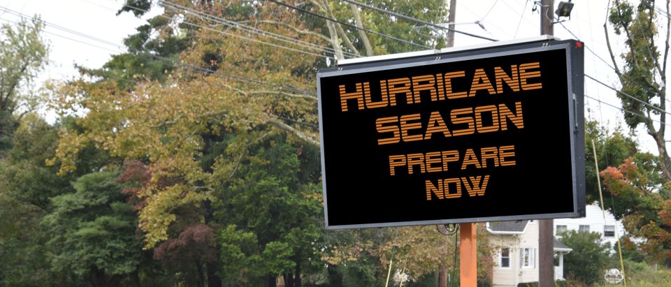 Digital,Electronic,Mobile,Road,Sign,That,Says,Hurricane,Season,Prepare