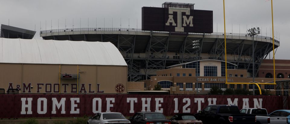 A general view shows Texas A&amp;M University campus in College Station, Texas