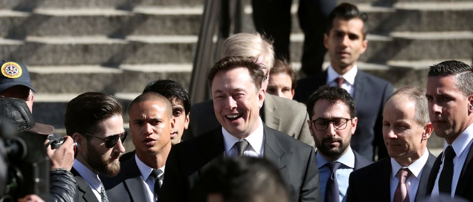 Tesla CEO Elon Musk leaves Manhattan federal court