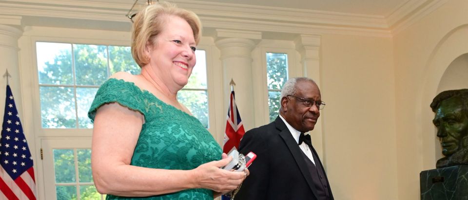 U.S. Supreme Court Justice Clarence Thomas arrives with his wife, Ginni Thomas, for a State Dinner for Australia’s Prime Minister Scott Morrison at the White House in Washington, U.S. September 20, 2019. REUTERS/Erin Scott