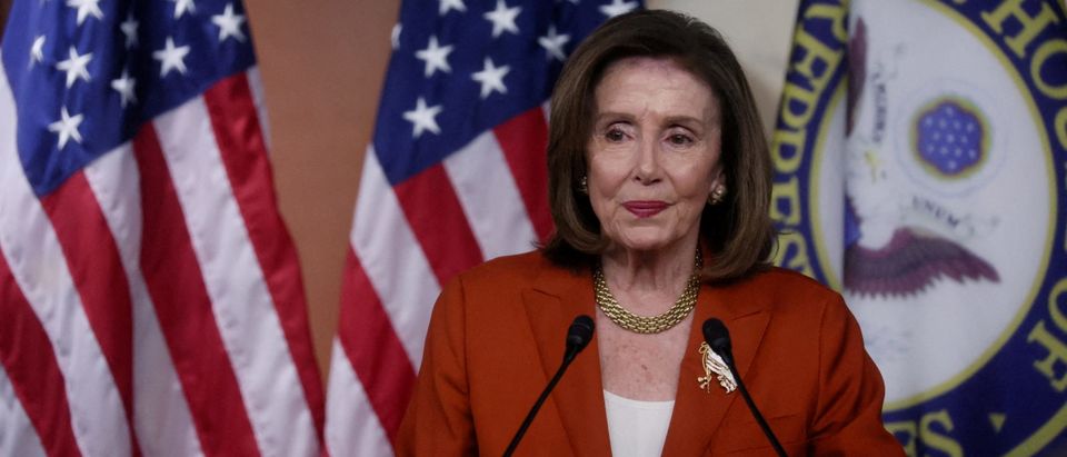 U.S. House Speaker Pelosi gives a press conference on the Hill