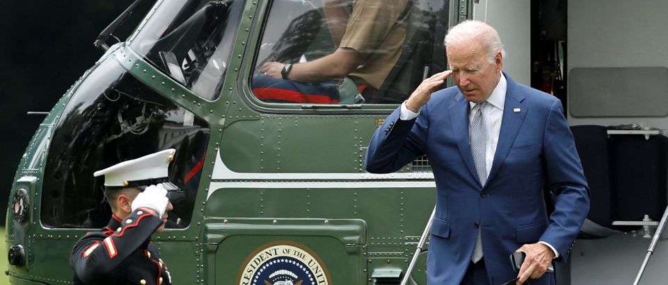 U.S. President Biden returns to the White House in Washington