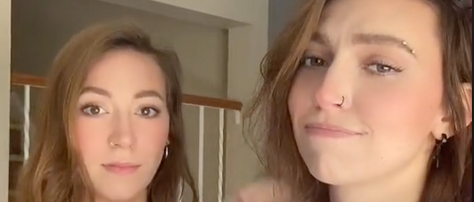 Lesbian couple reveal they might actually be half sisters [Screenshot TikTok Carley and Mercedes]