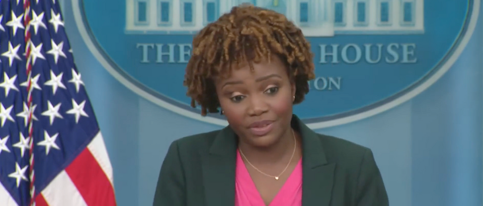 White House Press Sec. Karine Jean Pierre refuses to say whether the White House will accept the Supreme Court decision overturning Roe v. Wade as "legitimate" [Screenshot NBC News]