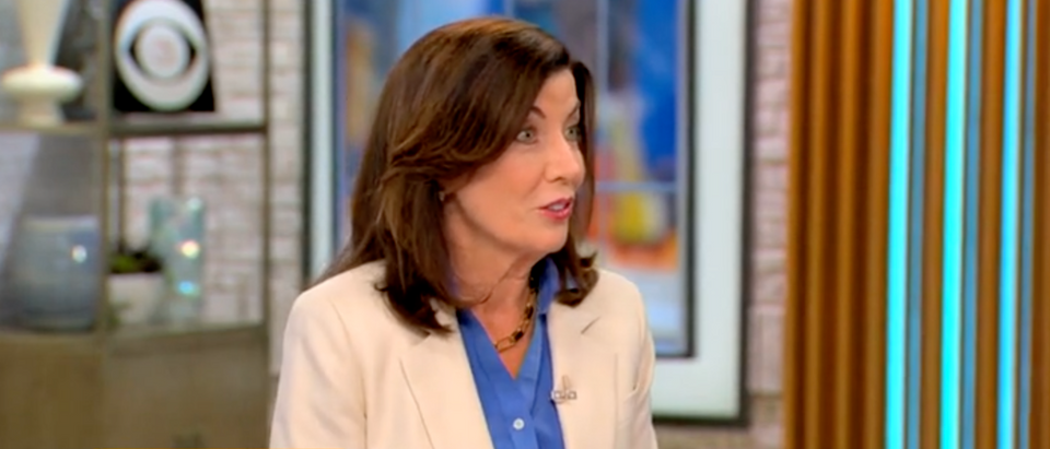 New York Dem. Gov. Kathy Hochul talks about gun control [Screenshot CBS Mornings]