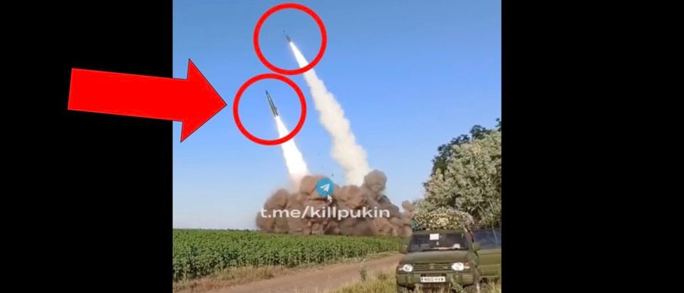 Ukraine Missile Launch (Credit: Screenshot/Twitter Video https://twitter.com/RALee85/status/1540106224355901441)