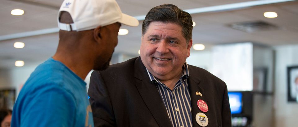 IL Democratic Gubernatorial Candidate Pritzker Campaigns On Primary Day