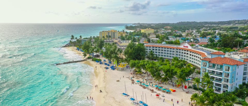 Maxwell,Gardens,,Oistins,/,Barbados,-,December,25,,2019:,Aerial