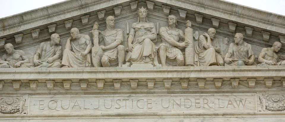 The phrase "Equal Justice Under Law" adorns the west entrance to the U.S. Supreme Court building in Washington