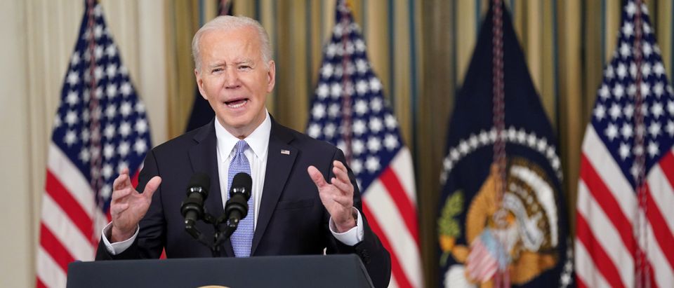 U.S. President Biden delivers remarks on March jobs report at the White House in Washington