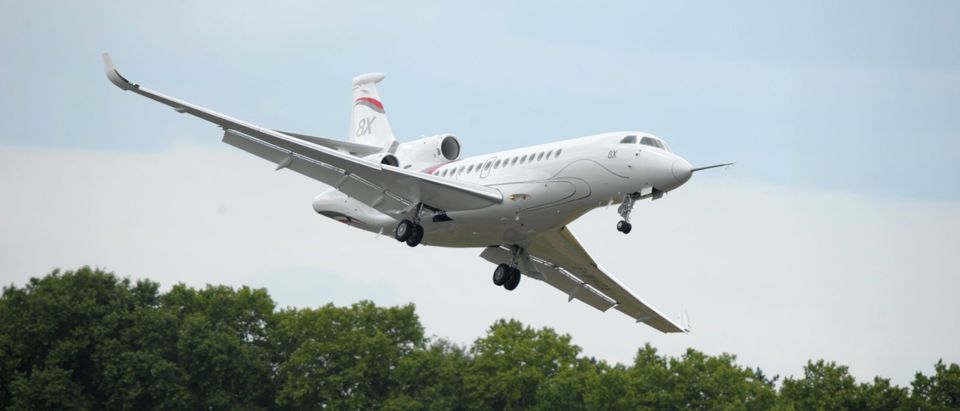 FRANCE-TRANSPORT-AVIATION-AIRSHOW-FALCON 8X