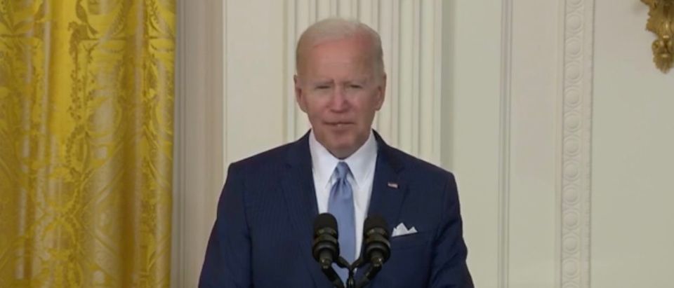 Pres. Joe Biden awarded the Medal of Honor to four Army soldiers for their service in the Vietnam War. (Screenshot YouTube, President Joe Biden Awards The Medal Of Honor To Four Vietnam War Veterans 7/5/22)