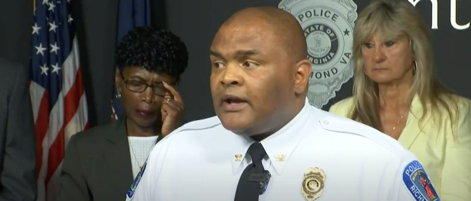 Richmond Chief of Police Gerald Smith briefs the press on a thwarted mass shooting [Youtube 13NewsNow]
