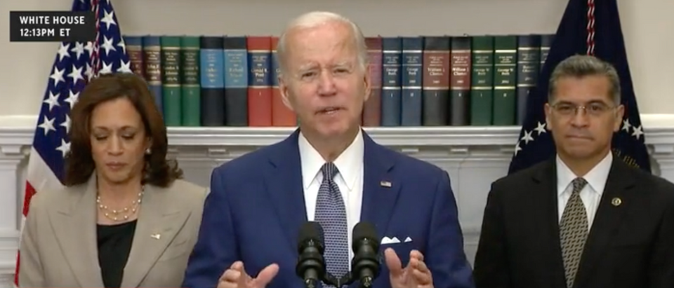 President Joe Biden talks about abortion [Screenshot CBS News]