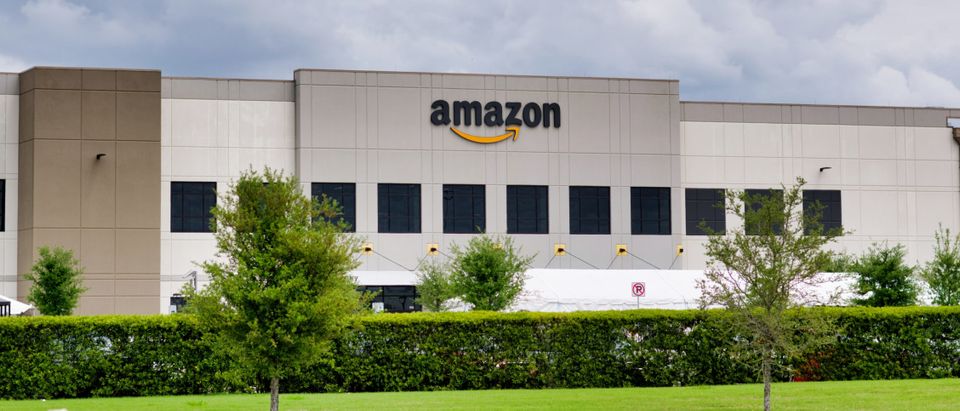 Amazon warehouse facility in Houston, TX.