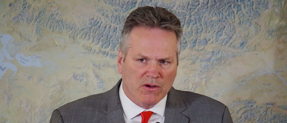 Alaska Governor Mike Dunleavy holds news conference in Anchorage