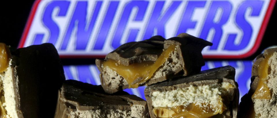FILE PHOTO: Snickers bars are seen in this picture illustration
