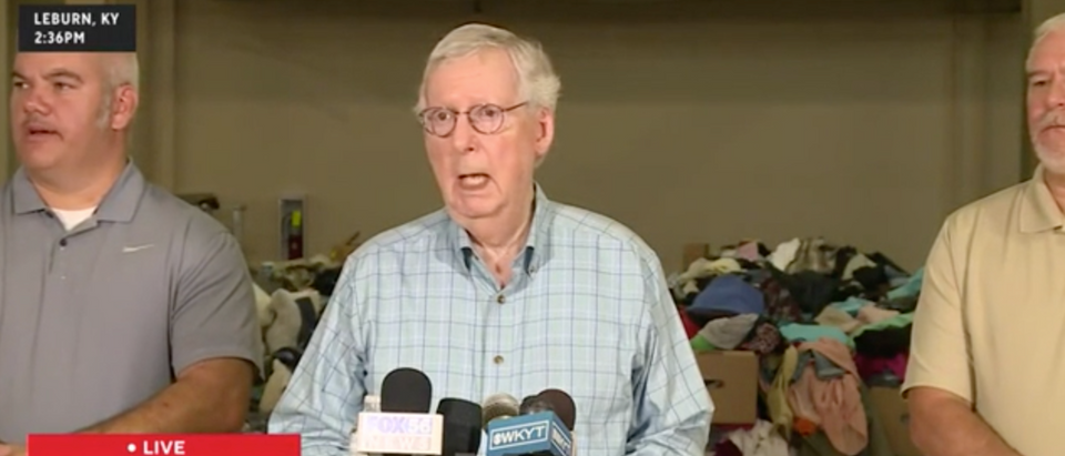 Senate Minority Leader Mitch McConnell refuses to comment on the FBI raid of Mar-a-Lago [Screenshot CBS News]