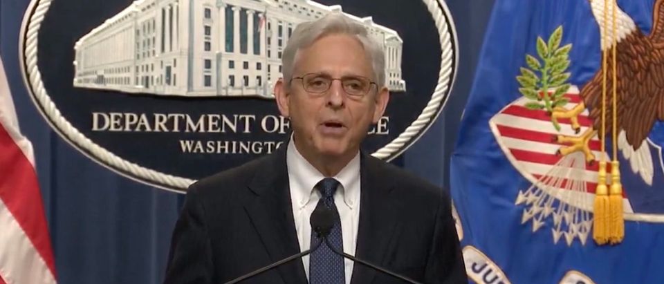 Merrick Garland speaks about the search warrant executed on former Pres. Donald Trump's home. (Screenshot YouTube, Grabien, Attorney General Merrick Garland Holds A Press Conference 8/11/22)