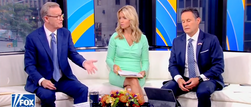 Fox's Steve Doocy says Donald Trump should call for an end to the violent rhetoric against the FBI [Screenshot Fox and Friends]