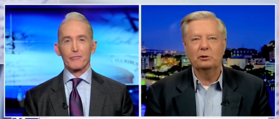 Sen. Lindsey Graham warned of riots if Donald Trump is prosecuted [Screenshot Fox News]