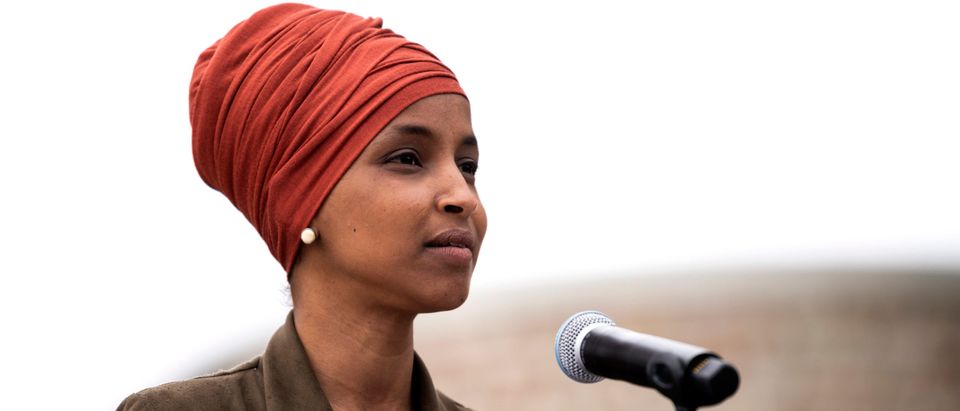 Rep. Ilhan Omar Holds Press Conference Ahead Of Next Week's Primary Election