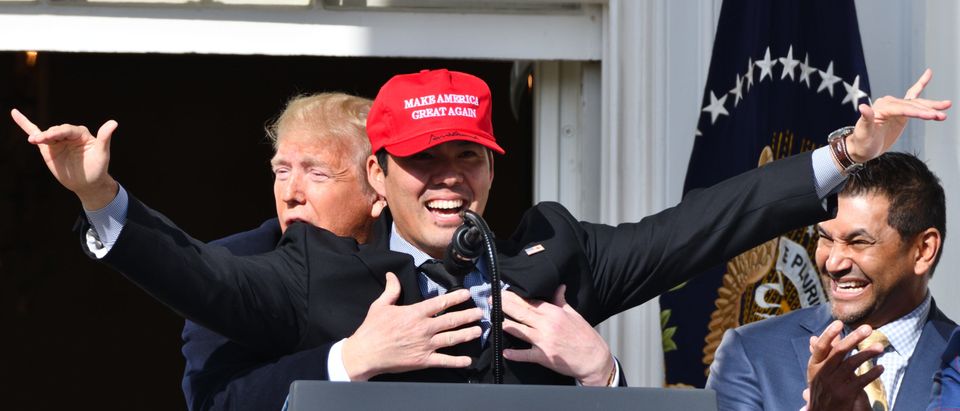 Washington,,Dc,-,November,04,,2019:,President,Donald,Trump,Hugs