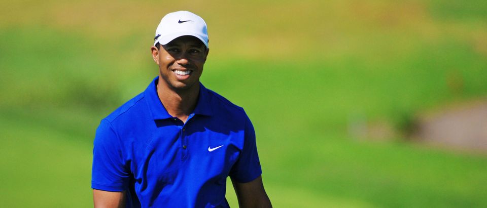 Sydney,-,Nov,12:,American,Tiger,Woods,Smiles,To,The