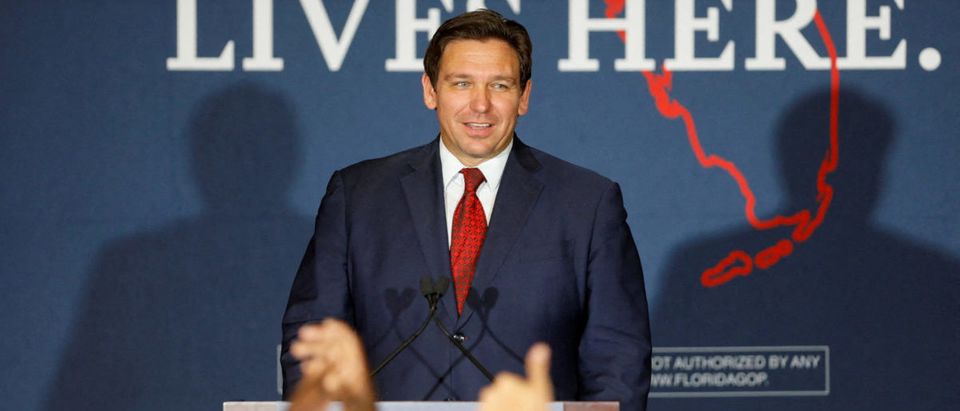 FILE PHOTO: DeSantis hosts a rally in Tampa after primary